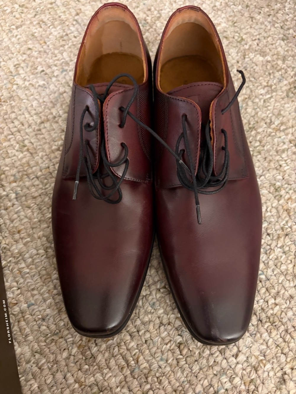 Florsheim Men's Burgundy Leather Dress Shoes